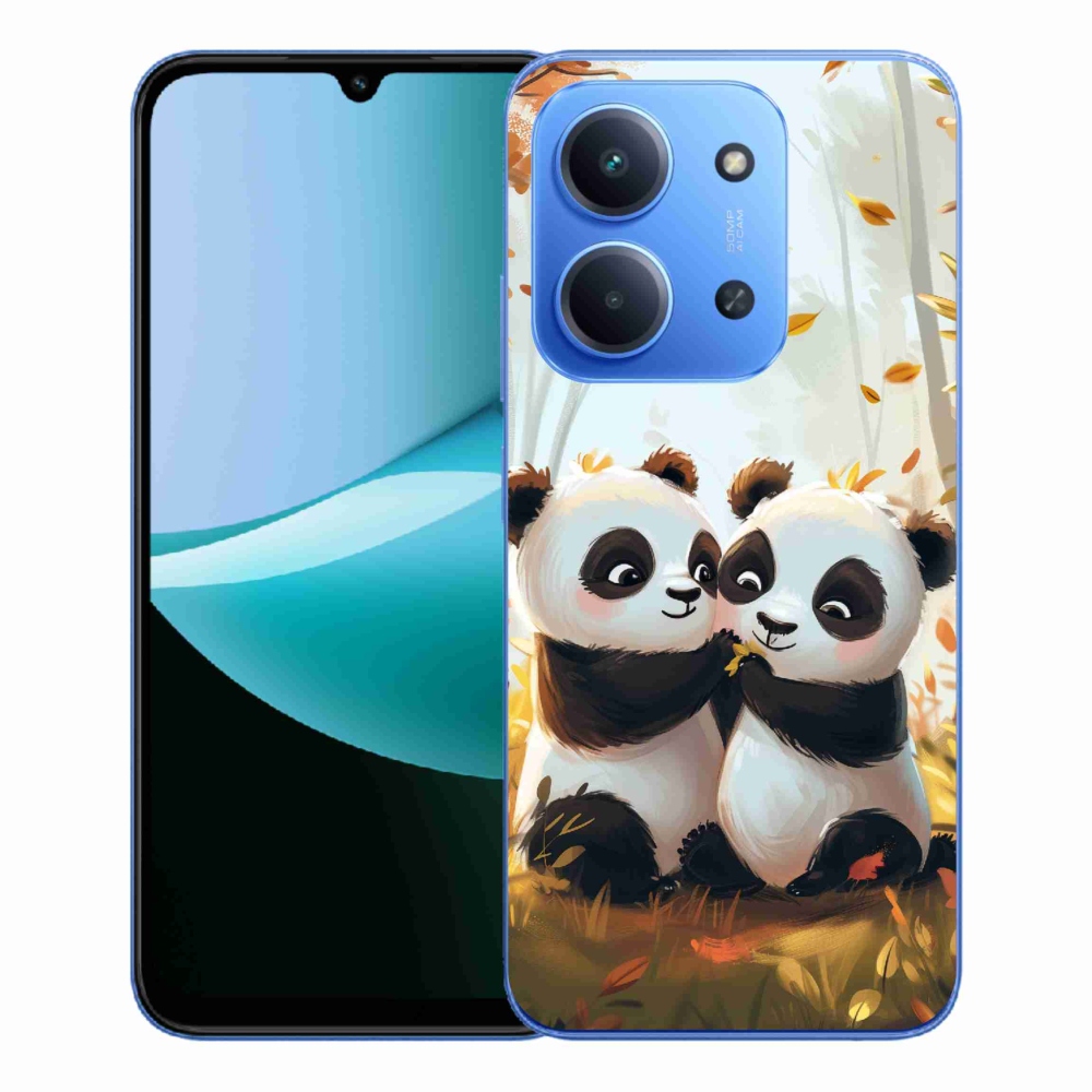 Gélový kryt mmCase na Xiaomi Redmi 15C 4G/5G (173mm) - pandy