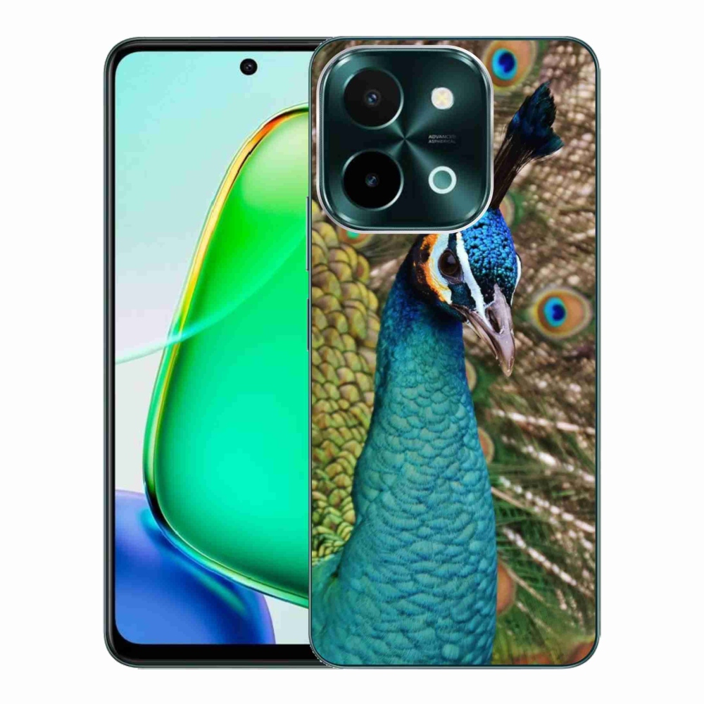 Gélový kryt mmCase na Vivo Y28 - páv
