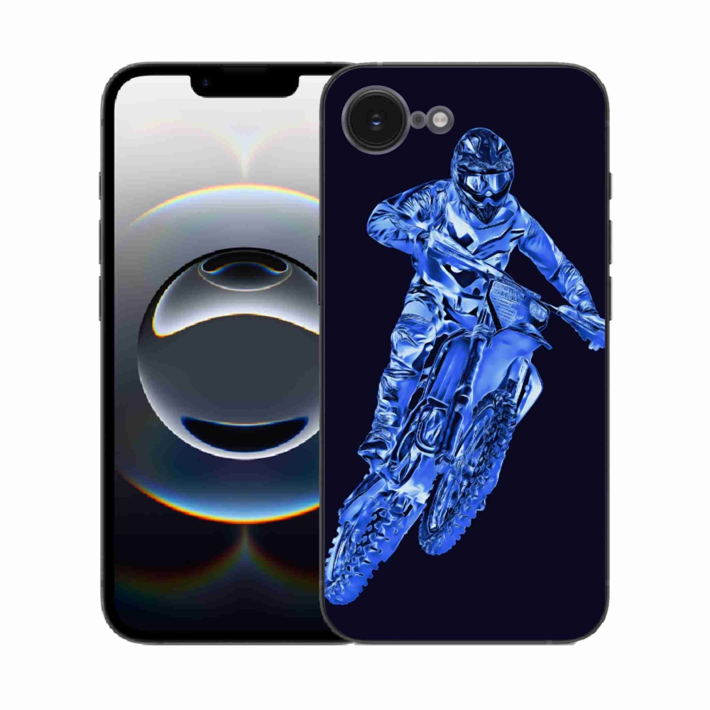 Gélový kryt mmCase na iPhone 16e - motocross 1