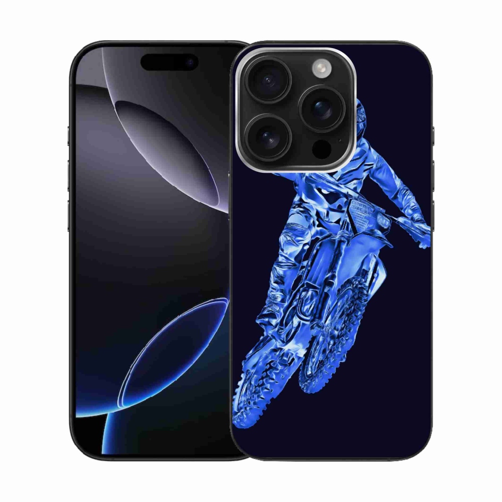 Gélový kryt mmCase na iPhone 16 Pro - motocross 1