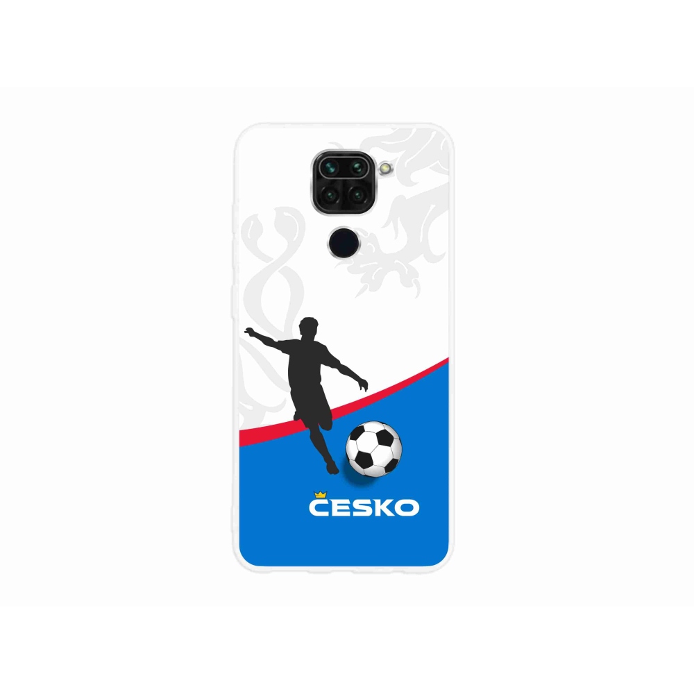 Gélový kryt mmCase na Xiaomi Redmi Note 9 - futbal Česko 1