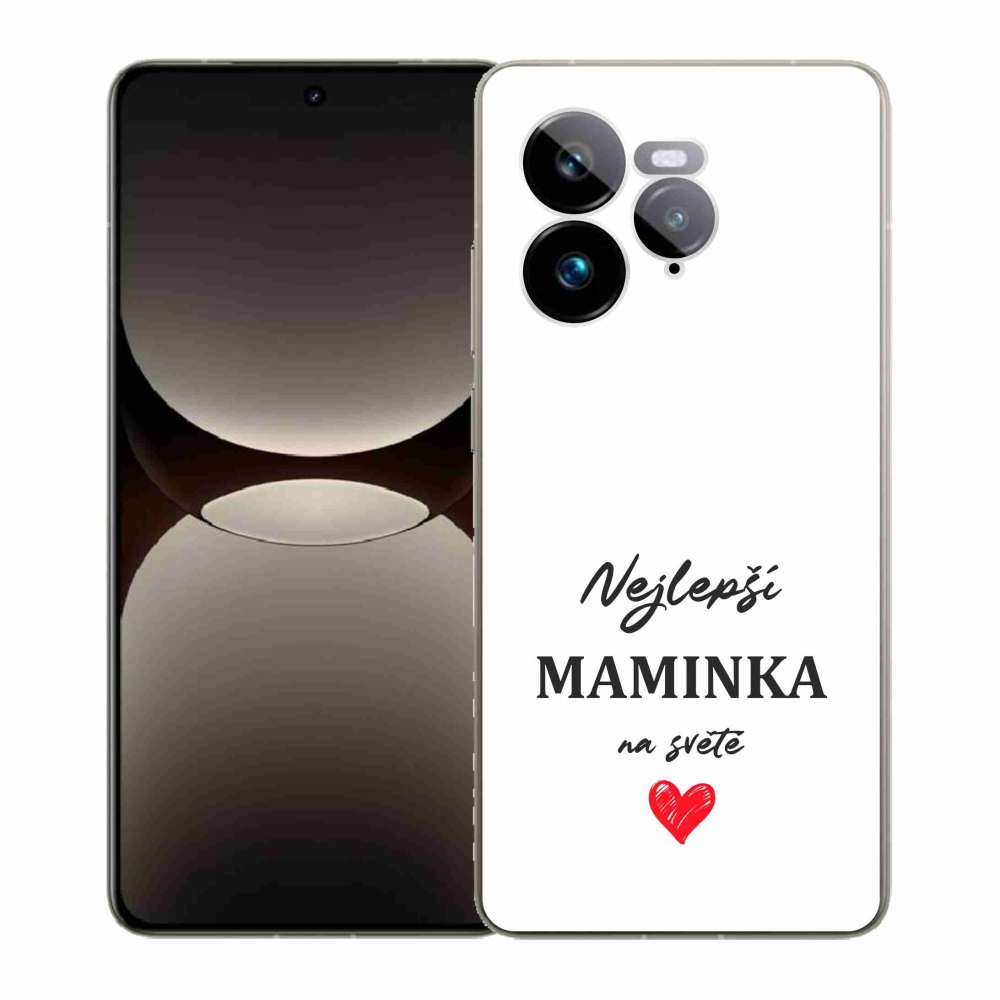 Gélový kryt mmCase na Realme GT 7 Pro 5G - najlepšia mamička 1 biele pozadie