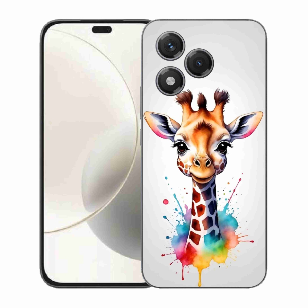 Gélový kryt mmCase na Honor 400 Lite - žirafa 1