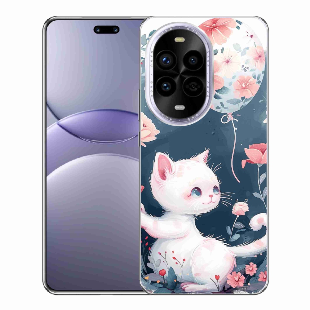 Gélový kryt mmCase na Huawei Nova 13 Pro 5G - mačiatko s balónikom