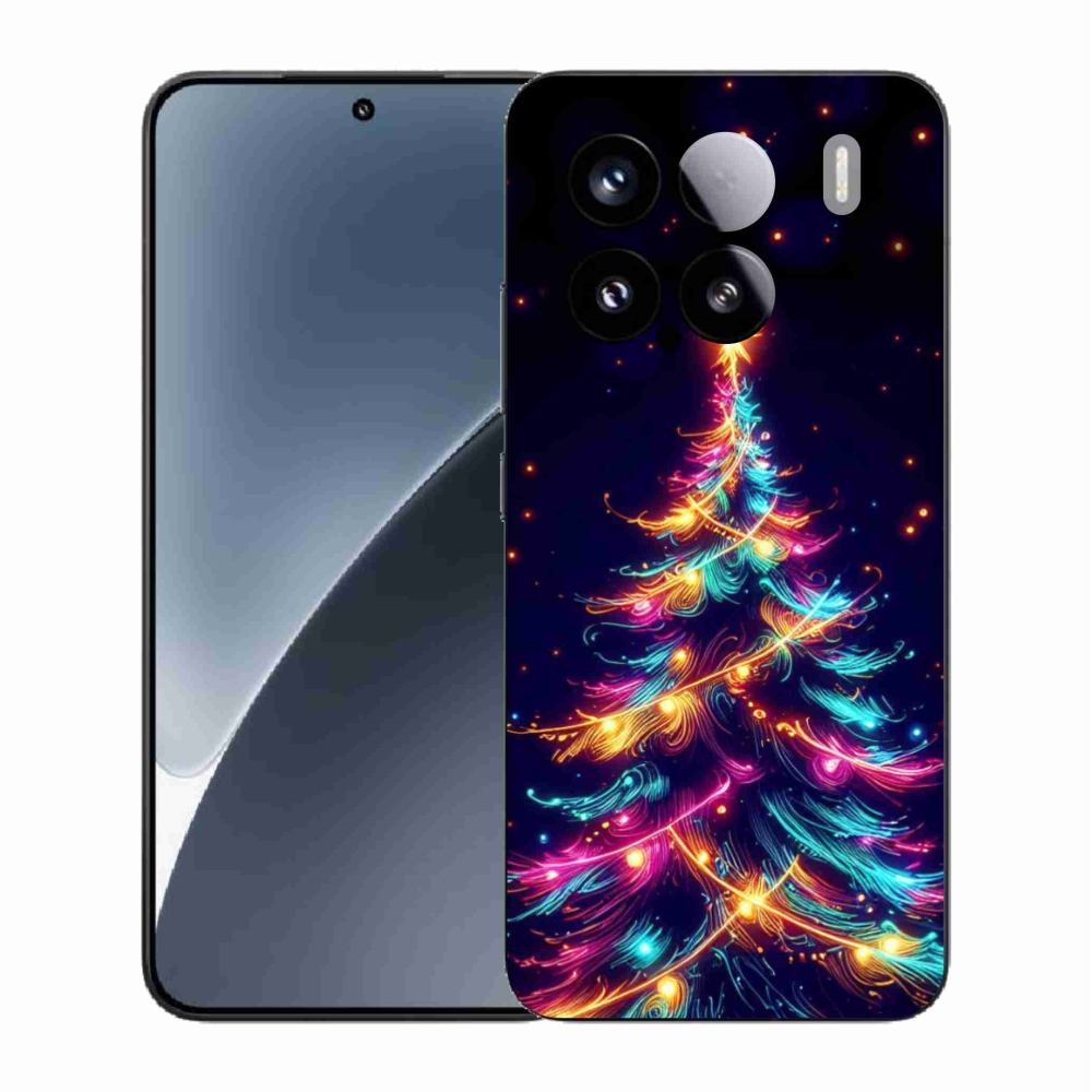 Gélový kryt mmCase na Xiaomi 15 - neónový vianočný stromček