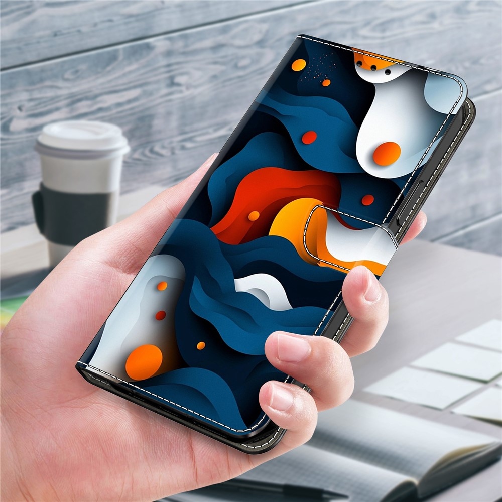 Firmly knižkové púzdro na Samsung Galaxy A17 5G/A26 5G - abstraktný vzor