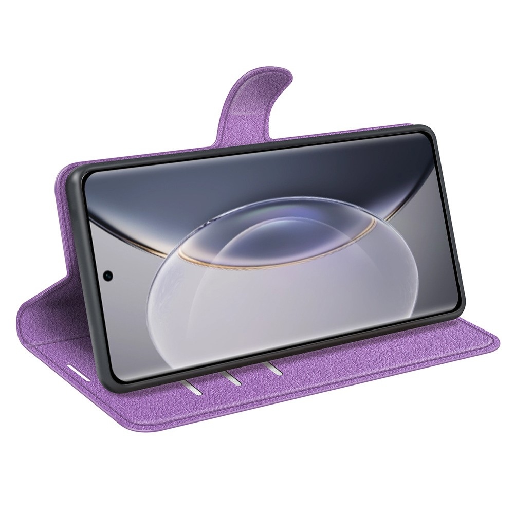 Litchi knižkové púzdro na Vivo X90 Pro - fialové