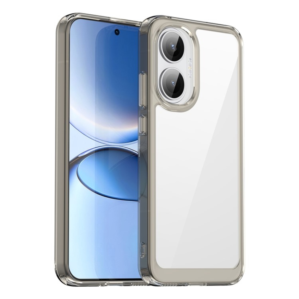 Gélový obal s pevným chrbtom na Xiaomi Poco F7 5G - šedý