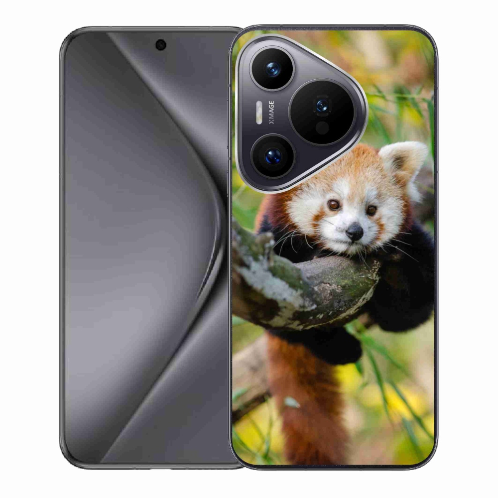 Gélový kryt mmCase na Huawei Pura 70 - panda červená