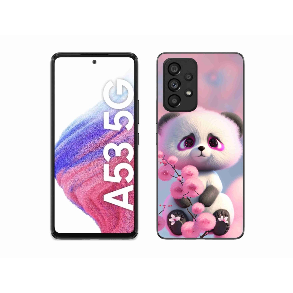 Gélový kryt mmCase na Samsung Galaxy A53 5G - roztomilá panda 1