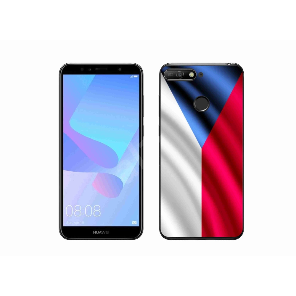 Gélový kryt mmCase na mobil Huawei Y6 Prime 2018 - česká vlajka