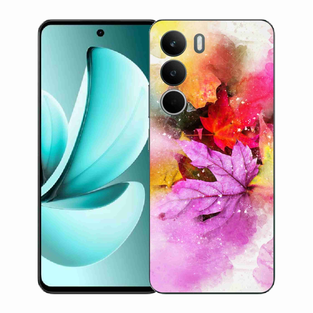 Gélový kryt mmCase na Realme C71 - farebné listy