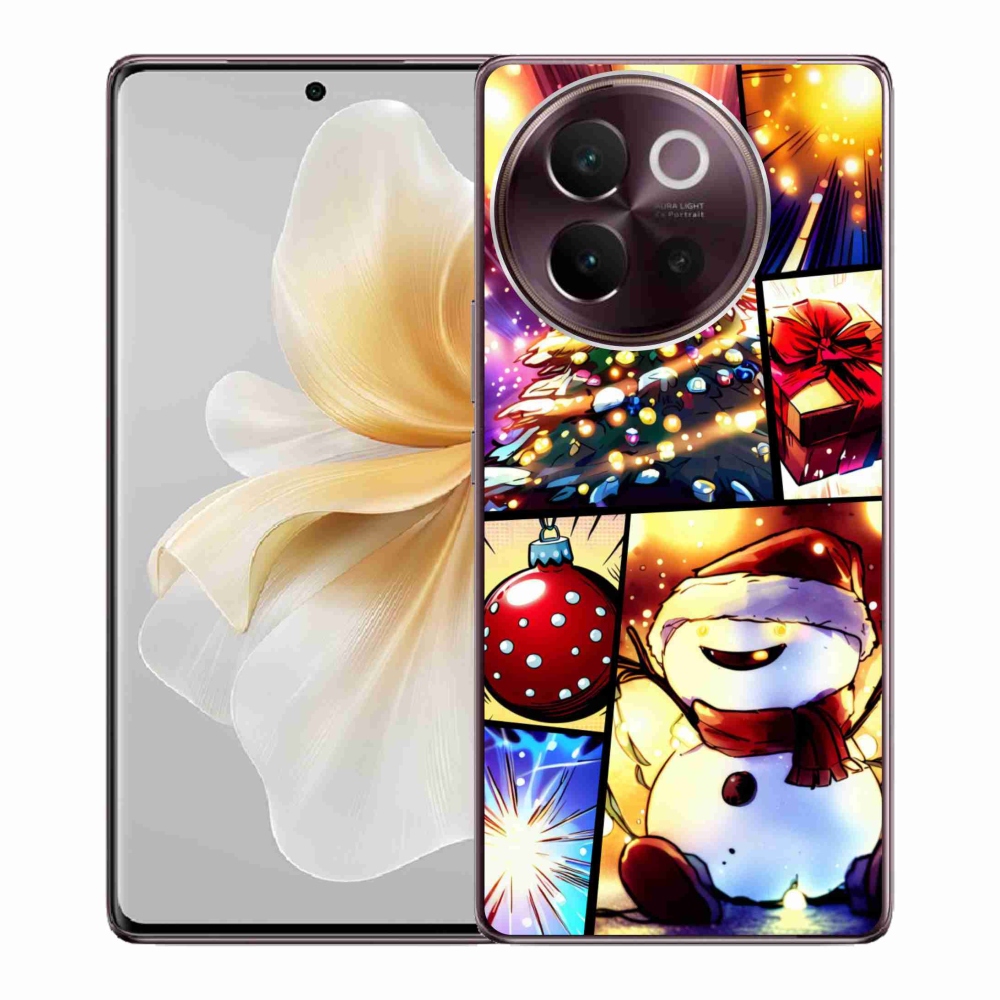 Gélový kryt mmCase na Vivo V40 Lite 5G - vianočné motívy 1