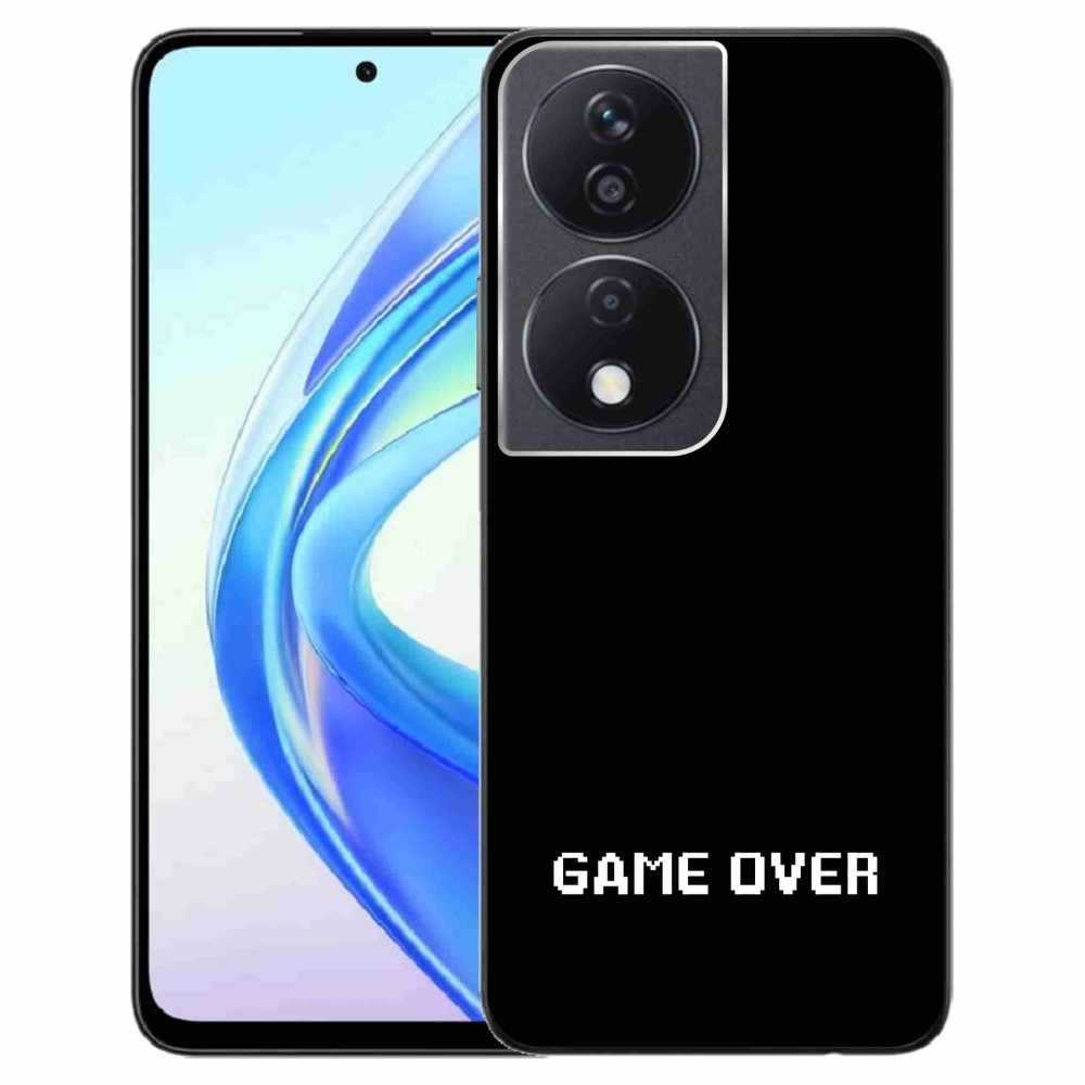 Gélový kryt mmCase na Honor X7b/Honor 90 Smart - game over čierne pozadie