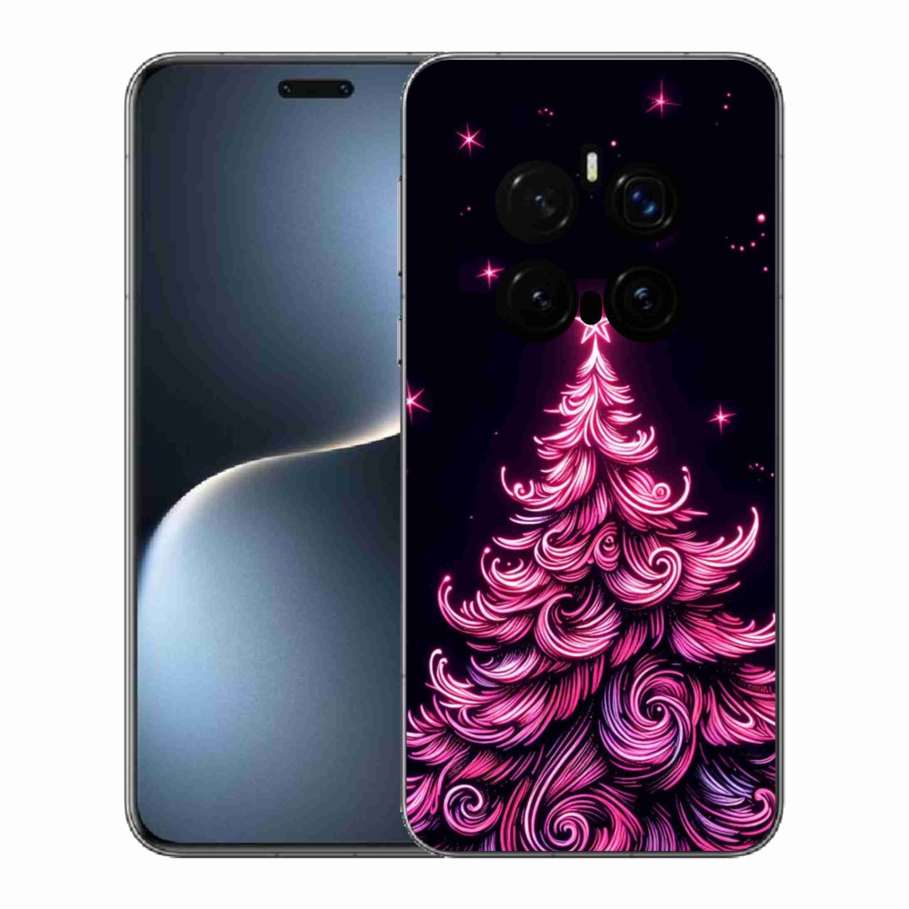 Gélový kryt mmCase na Honor Magic 7 Pro 5G - neónový vianočný stromček 2