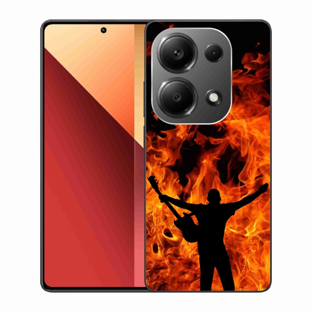 Gélový kryt mmCase na Xiaomi Redmi Note 13 Pro 4G/Poco M6 Pro - muzikant a oheň