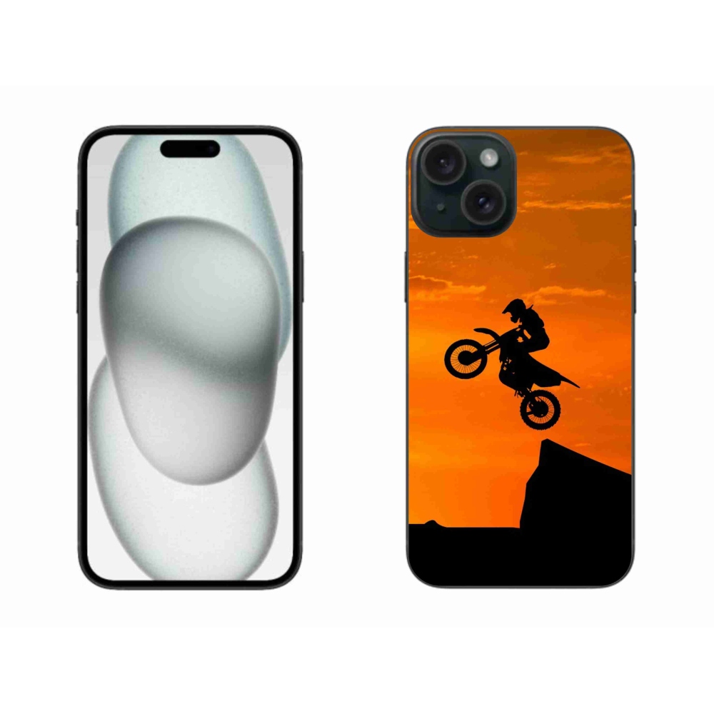 Gélový kryt mmCase na iPhone 15 Plus - motocross