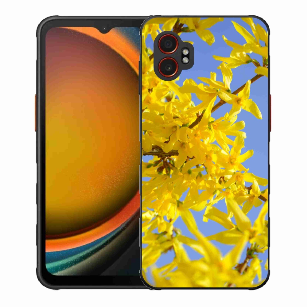 Gélový kryt mmCase na Samsung Galaxy Xcover 7 Pro - žlté kvety