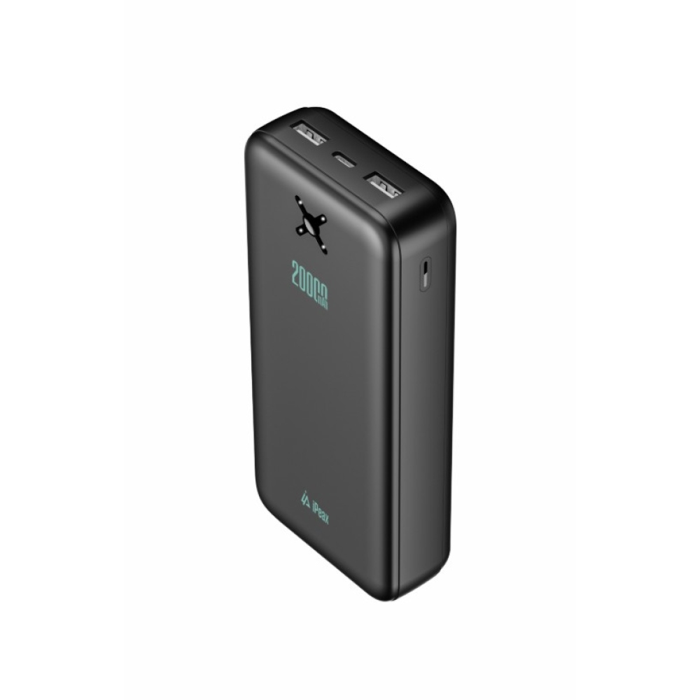 iPEAX Powerbanka 20 000 mAh 10,5W 2x USB-A, čierna
