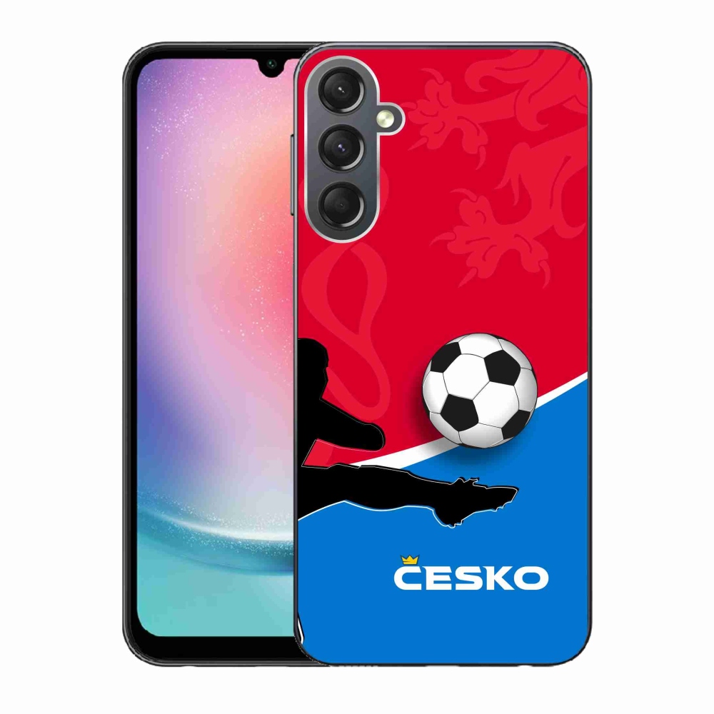 Gélový kryt mmCase na Samsung Galaxy A24 - futbal Česko 2