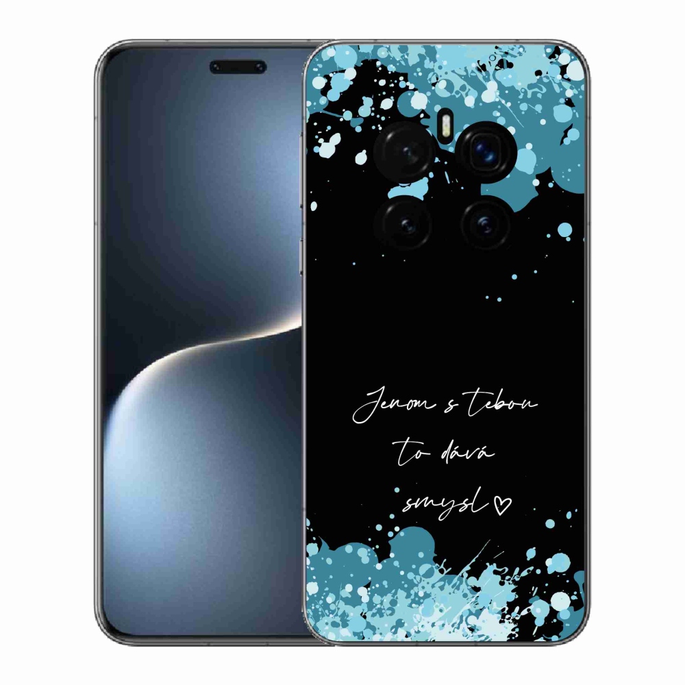 Gélový kryt mmCase na Honor Magic 7 Pro 5G - zamilovaný text čierne pozadie