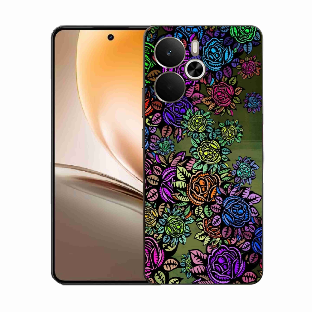 Gélový kryt mmCase na Realme 14 5G - kvety 6