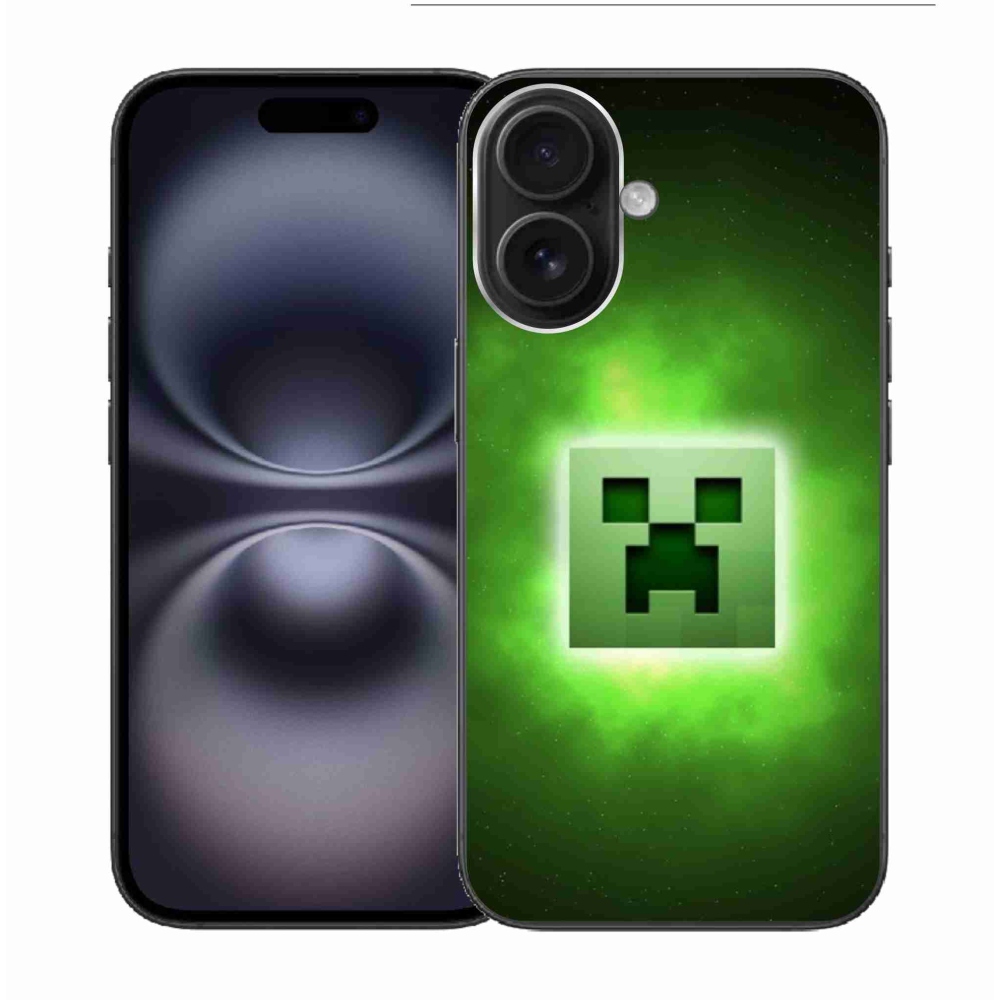 Gélový kryt mmCase na iPhone 16 - minecraft