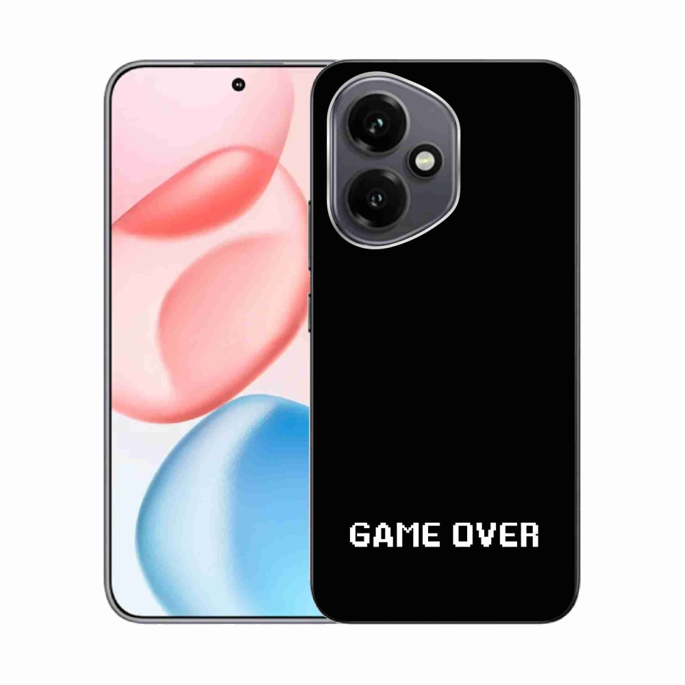Gélový kryt mmCase na Honor 400 - game over čierne pozadie