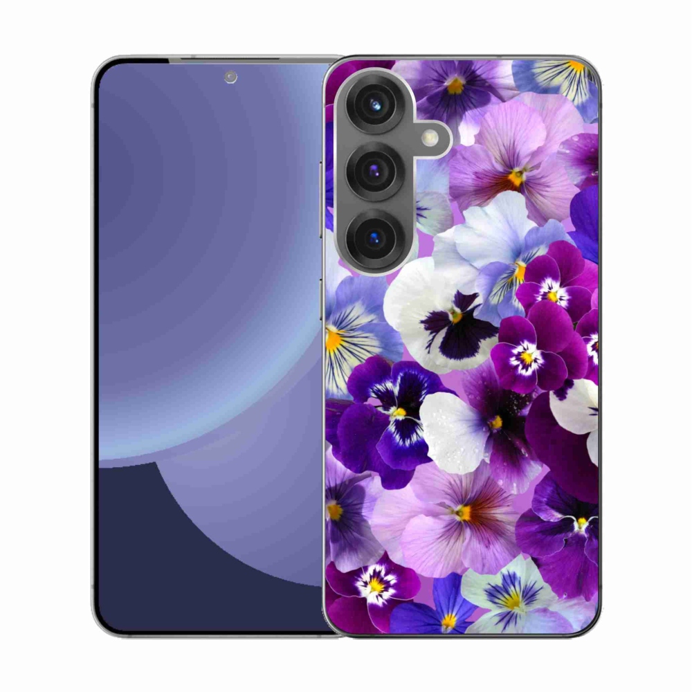 Gélový kryt mmCase na Samsung Galaxy S25 - kvety 9