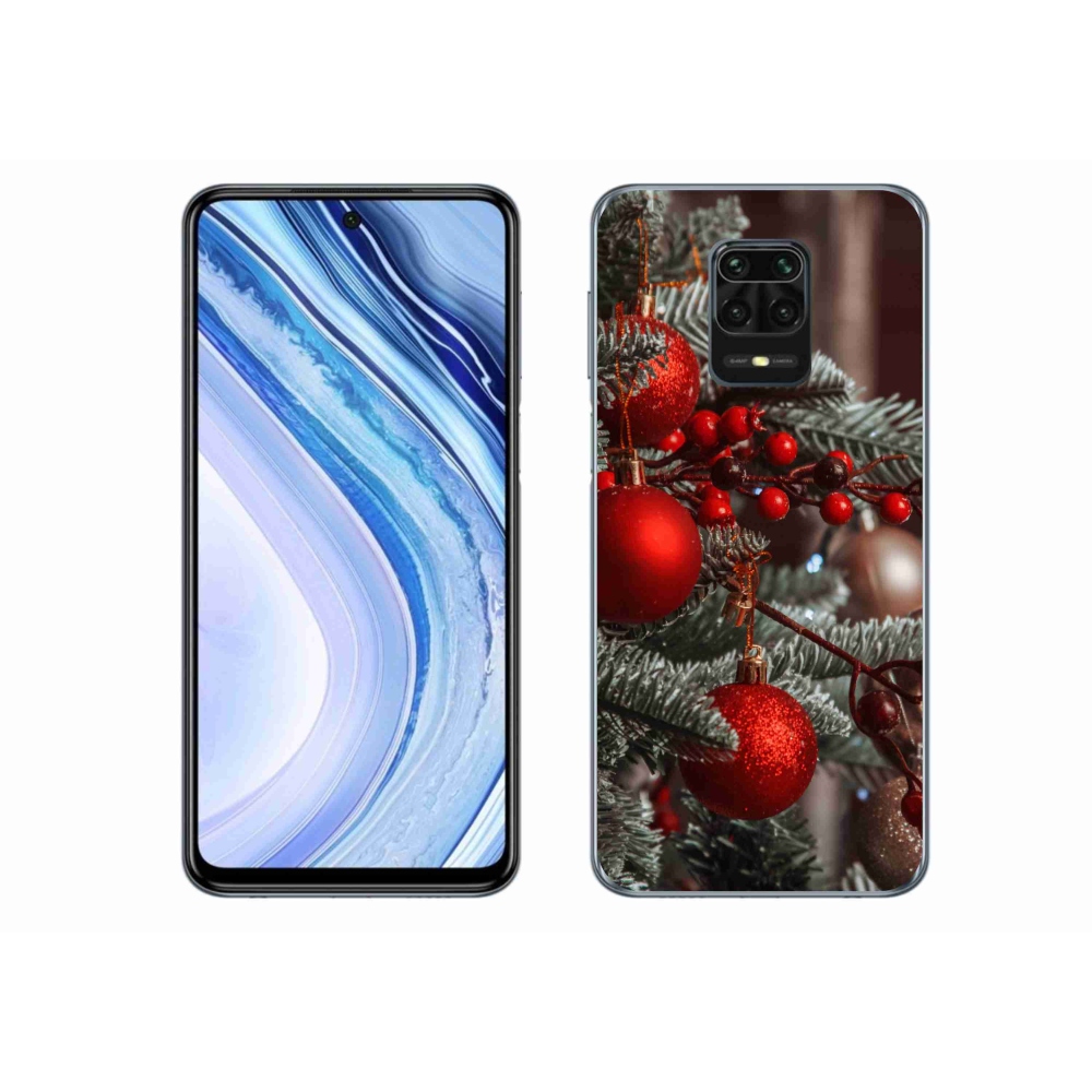 Gélový kryt mmCase na Xiaomi Redmi Note 9S - vianočné ozdoby 2