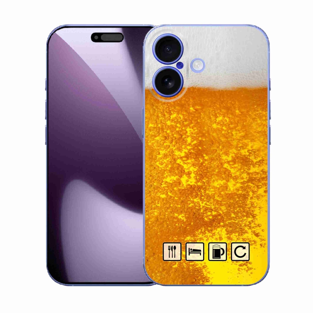 Gélový kryt mmCase na iPhone 17 - pivný motív 3