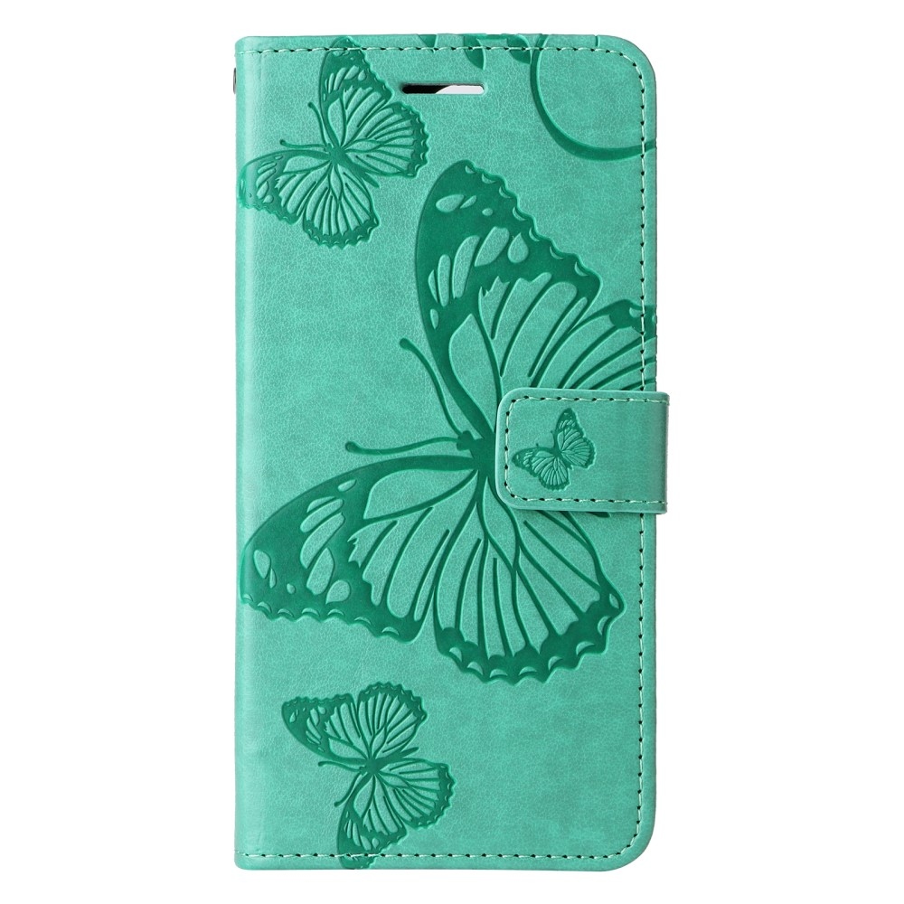 Big Butterfly knižkové púzdro na Xiaomi Redmi Note 13 - modrozelené