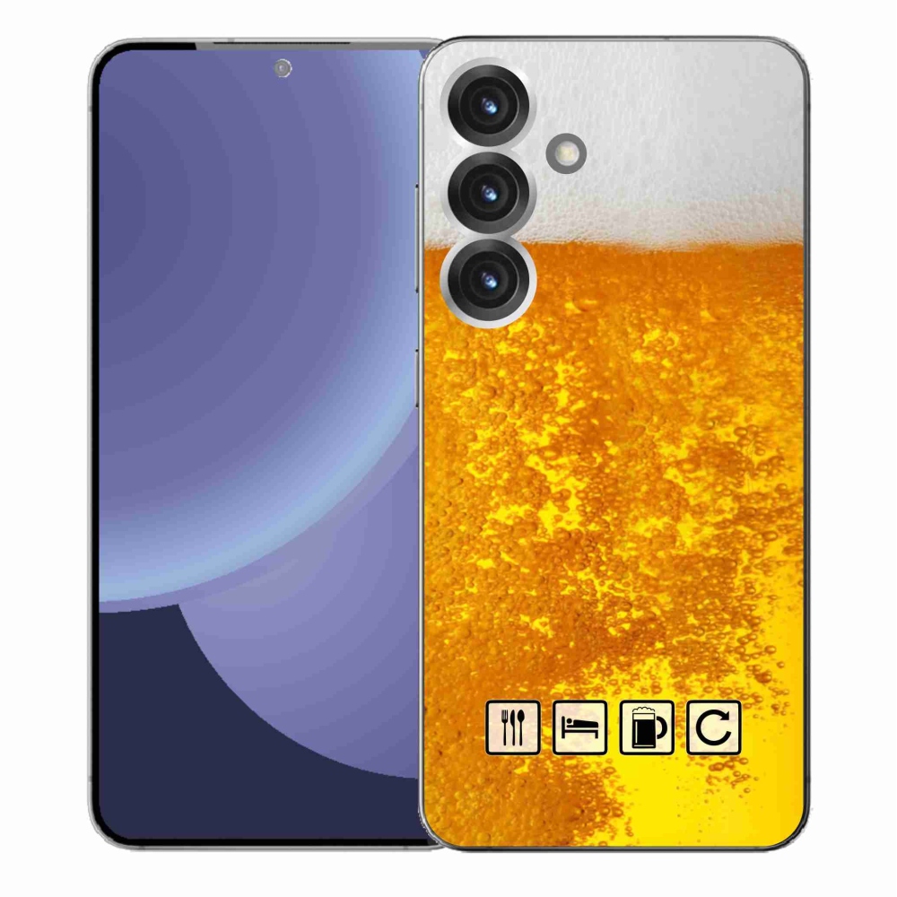 Gélový kryt mmCase na Samsung Galaxy S25+ - pivný motív 3