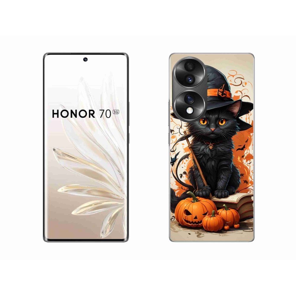 Gélový kryt mmCase na Honor 70 - kocúr čarodejník