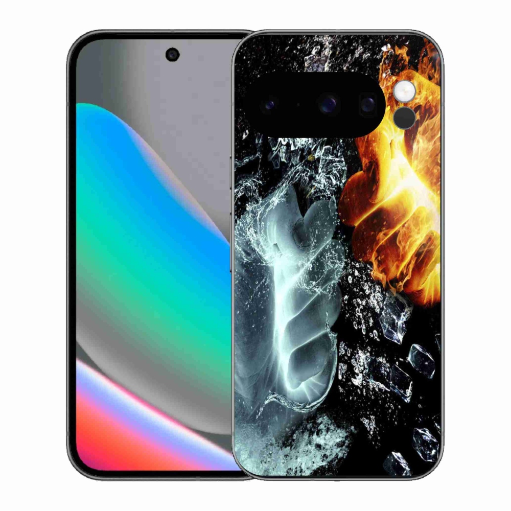 Gélový kryt mmCase na Google Pixel 10 Pro - voda a oheň