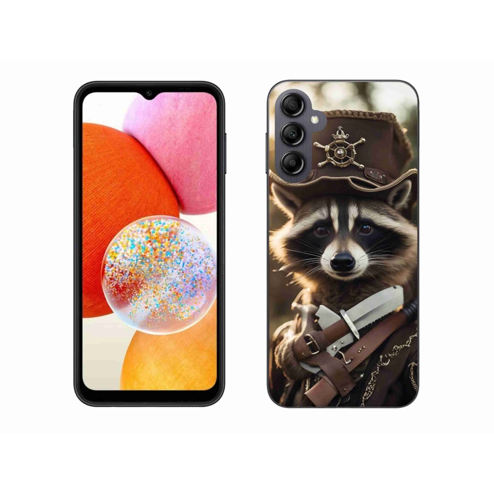 Gélový kryt mmCase na Samsung Galaxy A14 4G/5G - mýval v uniforme