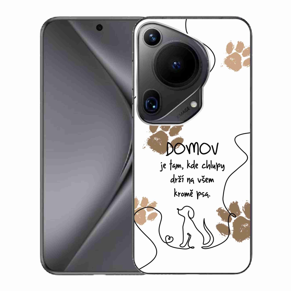 Gélový kryt mmCase na Huawei Pura 70 Ultra - psí motív biele pozadie