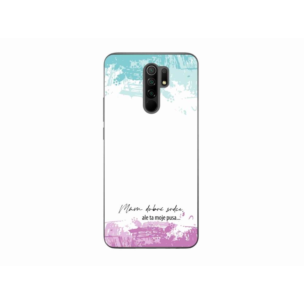Gélový kryt mmCase na Xiaomi Redmi 9 - vtipný text 3 biele pozadie