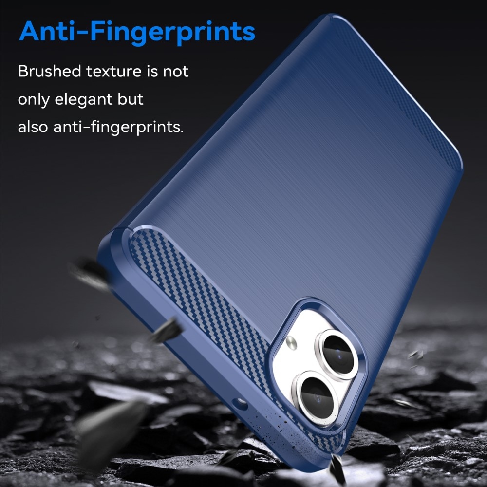 Carbon odolný gélový obal na Samsung Galaxy A06 4G - modrý