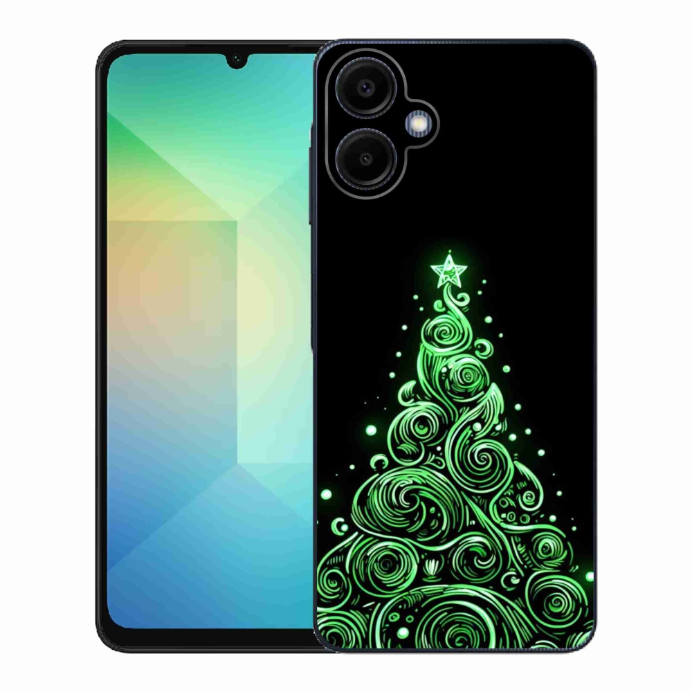 Gélový kryt mmCase na Samsung Galaxy A06 4G - neónový vianočný stromček 3