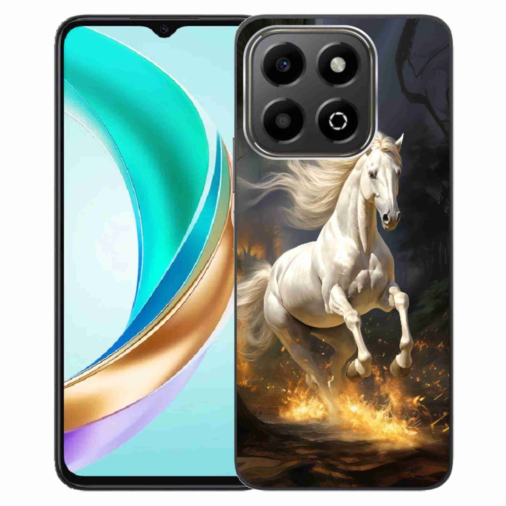 Gélový kryt mmCase na Honor X6b - biely kôň 2