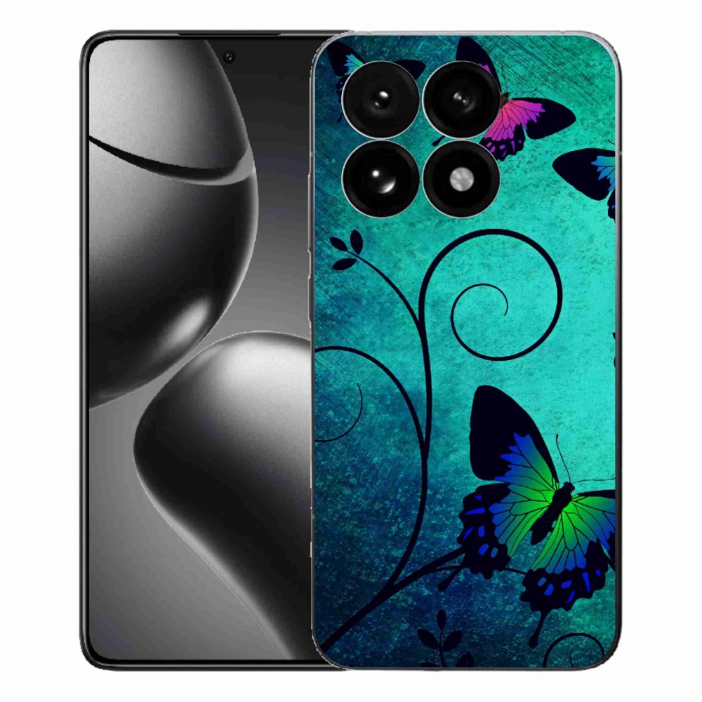 Gélový kryt mmCase na Xiaomi 15T - farební motýle