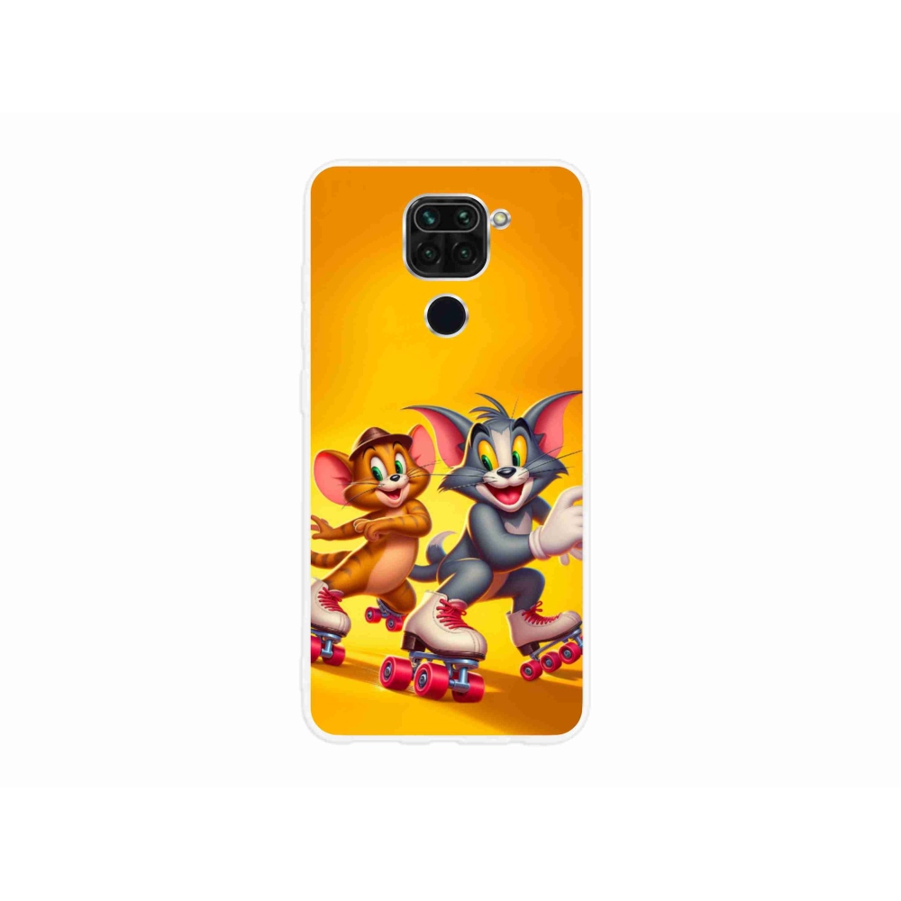 Gélový kryt mmCase na Xiaomi Redmi Note 9 - tom a jerry