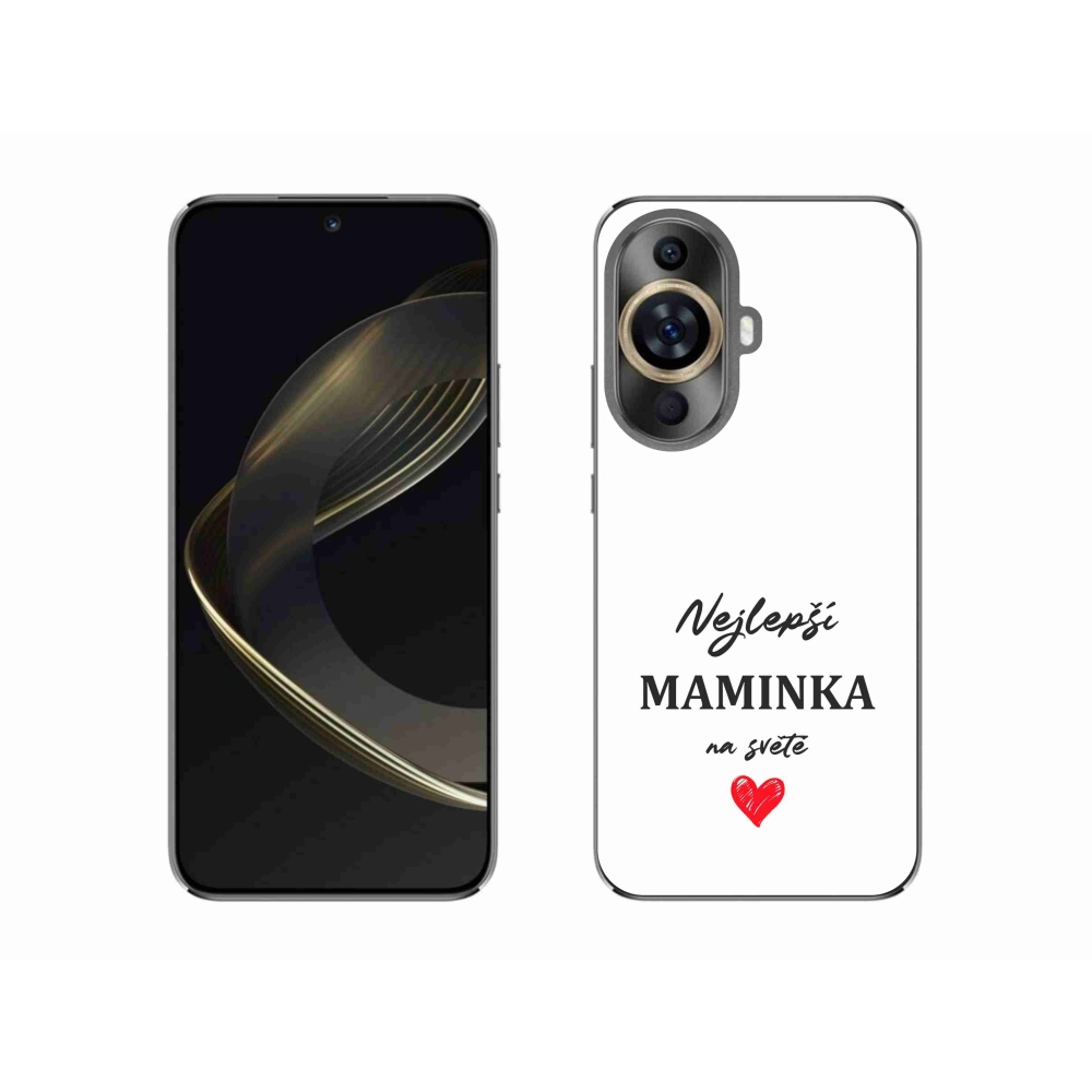 Gélový kryt mmCase na Huawei Nova 11 - najlepšia mamička 1 biele pozadie