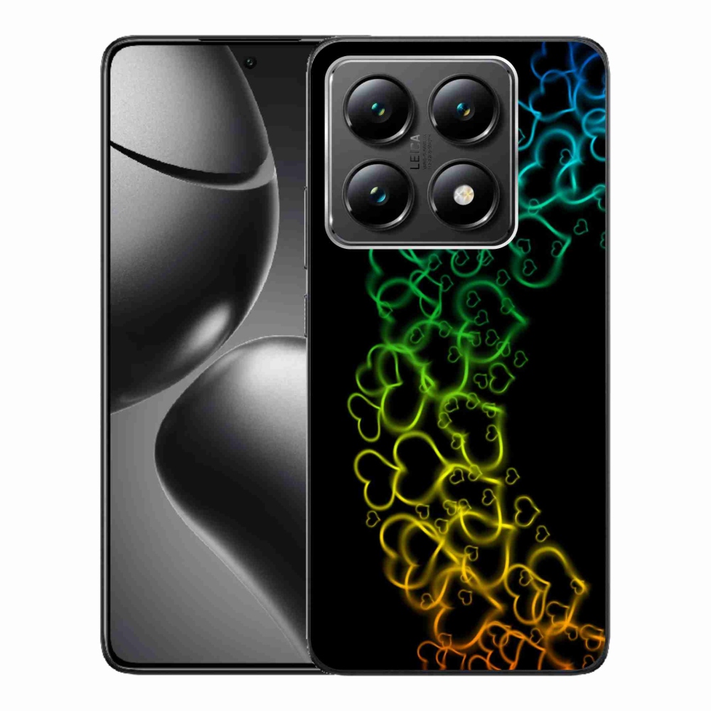 Gélový kryt mmCase na Xiaomi 14T - farebné srdiečka
