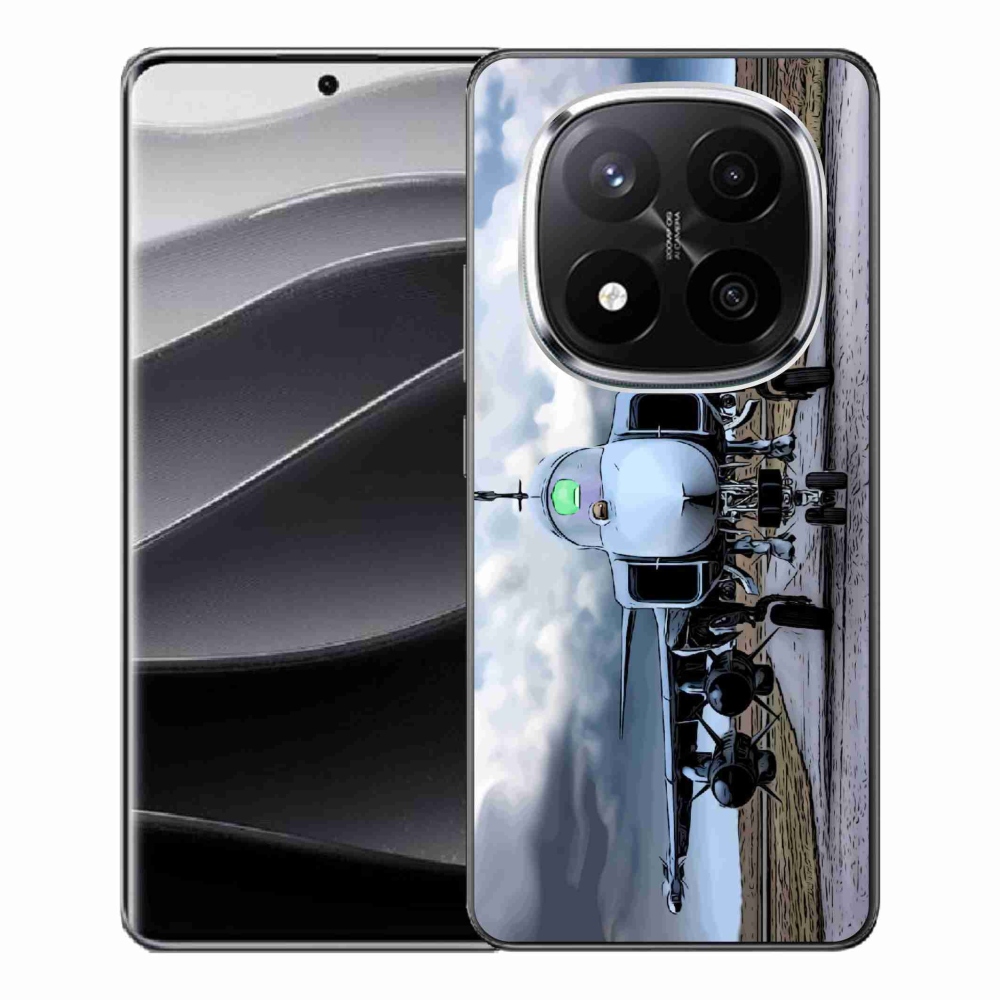 Gélový kryt mmCase na Xiaomi Redmi Note 14 Pro+ 5G - vojenské lietadlo