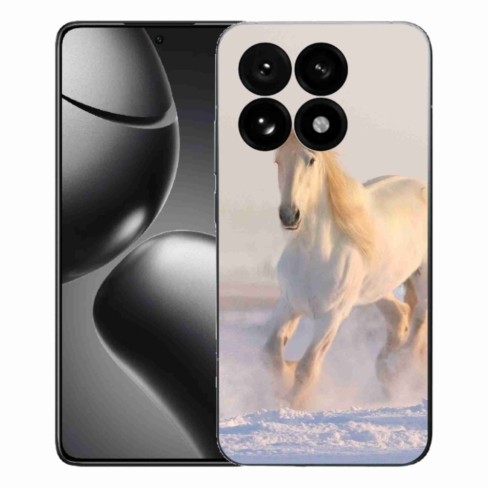 Gélový kryt mmCase na Xiaomi 15T - kôň v snehu