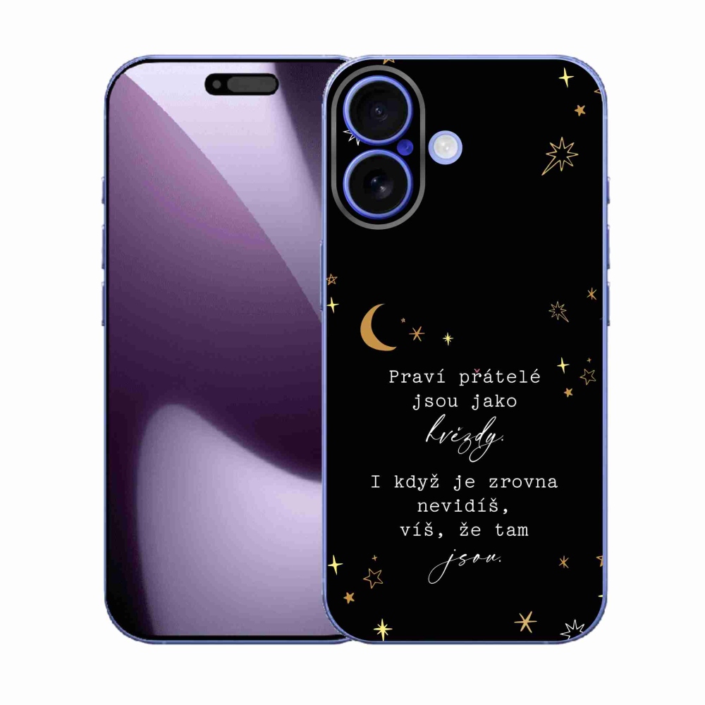 Gélový kryt mmCase na iPhone 17 - citát 6 čierne pozadie