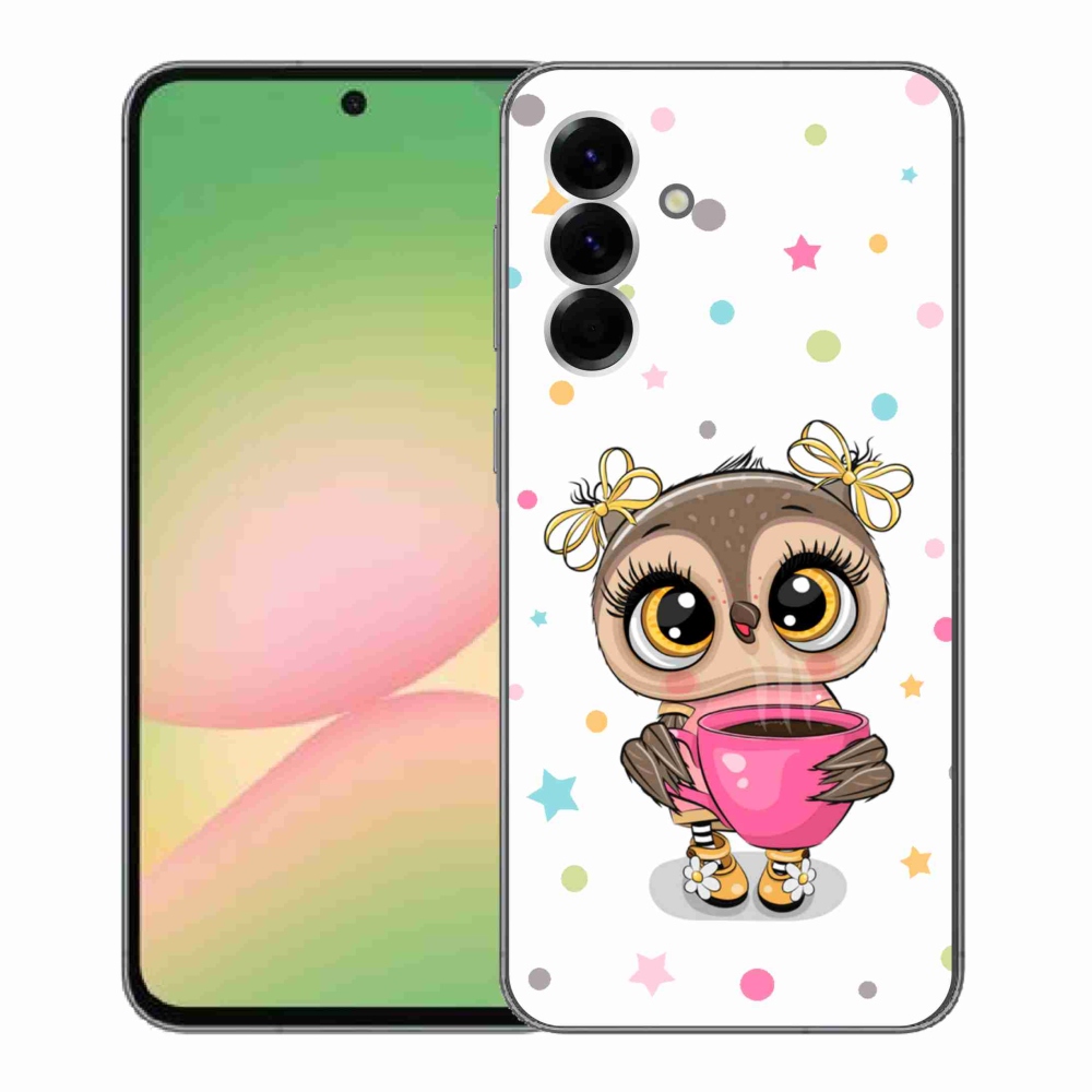 Gélový kryt mmCase na Samsung Galaxy A56 5G - kreslená sovička