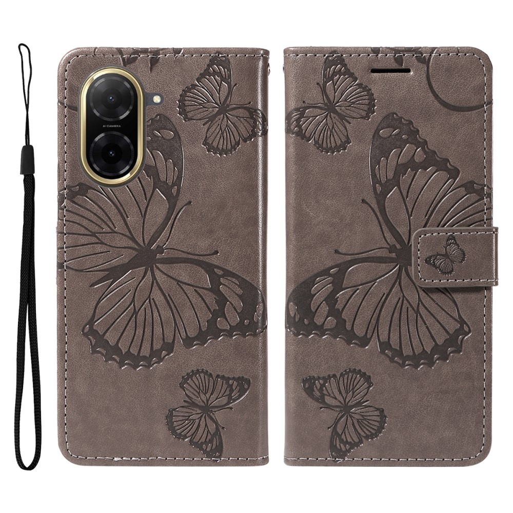 Big Butterfly knižkové puzdro na Xiaomi Redmi A5 (171.7x77.8x8.3mm) - šedé